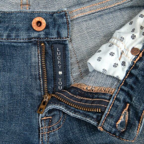 Lucky Brand Jeans Womens 2 - 27x29 Sienna Tomboy Straight Fit Med Blue Wash - Picture 3 of 10